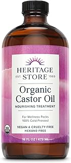 Handcraft Blends Organic Castor Oil - 16 Fl Oz - 100% Pure and Natural - Premium Grade Carrier Oil for Hair Growth, Eyelashes and Eyebrows - Hair and Body - Expeller-Pressed & Hexane-Free