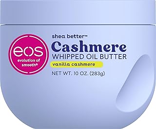 eos Shea Better Cashmere Body Wash, Vanilla Cashmere, Moisturizing, pH Balanced Body Wash, Creamy Gel Formula, Paraben & Phthalate Free, Sensitive Skin, 16 fl oz